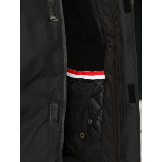 Vyriška juoda slidinėjimo striukė Atlant