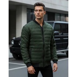 Vyriška dygsniuota žalia striukė Minti