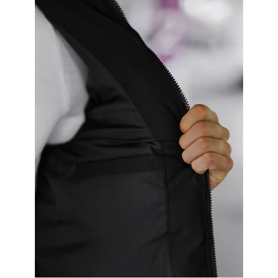 Vyriška juoda žieminė striukė Rock Žieminės striukės