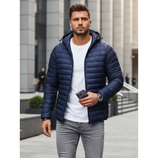 Vyriška tamsiai mėlyna striukė Serg TX4408