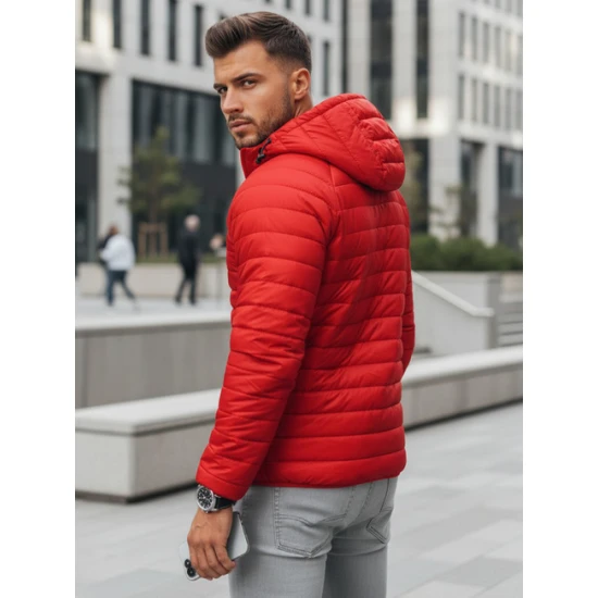 Vyriška raudona pavasarinė striukė Serg TX4417