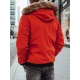 Bomber stiliaus žieminė raudona vyriška striukė Lemor JS/201901