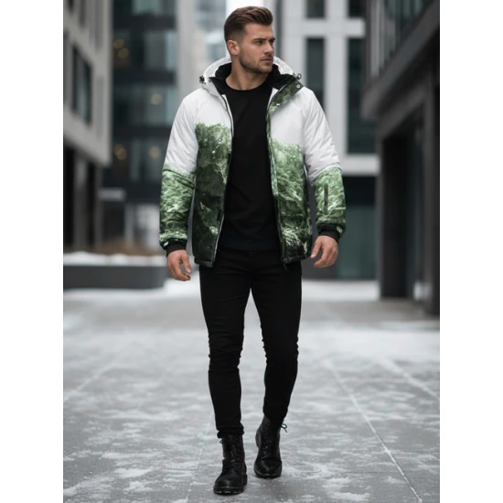 Vyriška žalia slidinėjimo striukė Mount