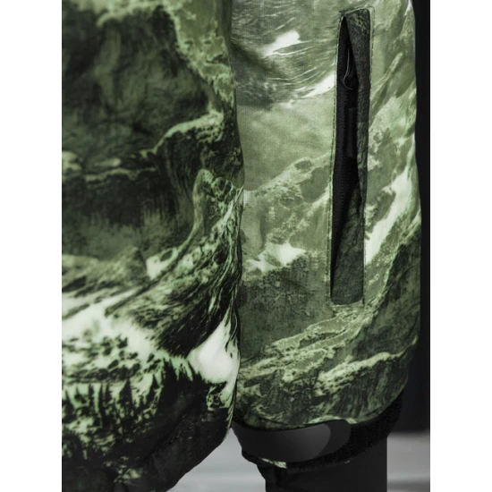 Vyriška žalia slidinėjimo striukė Mount