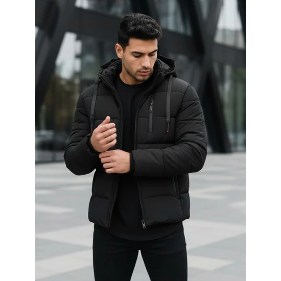 Vyriška juoda žieminė striukė Polar