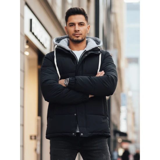 Vyriška tamsiai mėlyna žieminė striukė Blaze