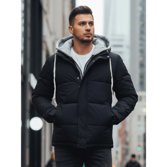 Vyriška tamsiai mėlyna žieminė striukė Blaze