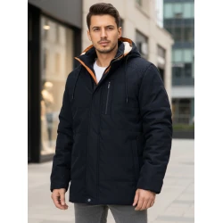 Vyriška tamsiai mėlyna žieminė striukė Nordic