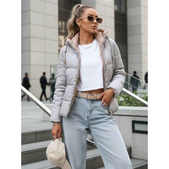 Moteriška pilka/ruda dvipusė striukė Victoria Moteriškos striukės