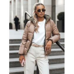 Moteriška ruda/žalia dvipusė striukė Victoria