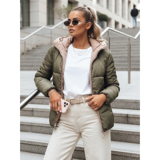 Moteriška ruda/žalia dvipusė striukė Victoria Moteriškos striukės