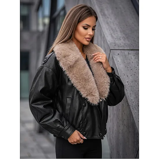 Women's Black Leather Jacket 
