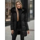 Moteriška juodos spalvos paltas Stel JS/16M9099/392Z