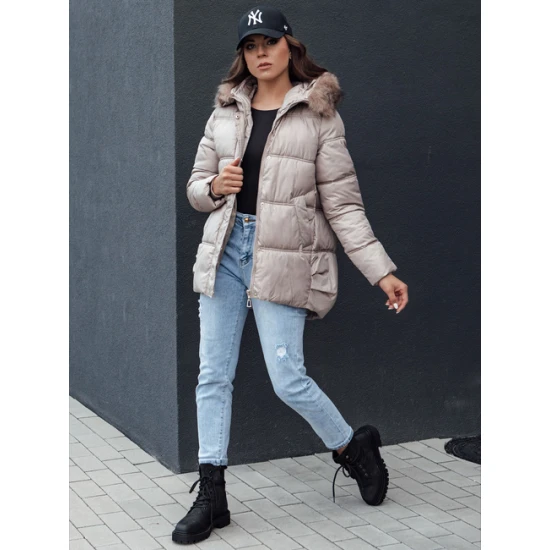 Moteriška rusva striukė su gobtuvu Stela Moteriškos striukės