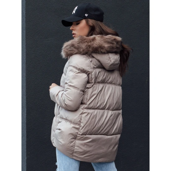 Moteriška rusva striukė su gobtuvu Stela Moteriškos striukės