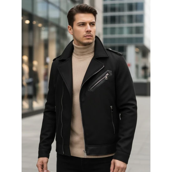 Vyriška žieminė juoda striukė City line