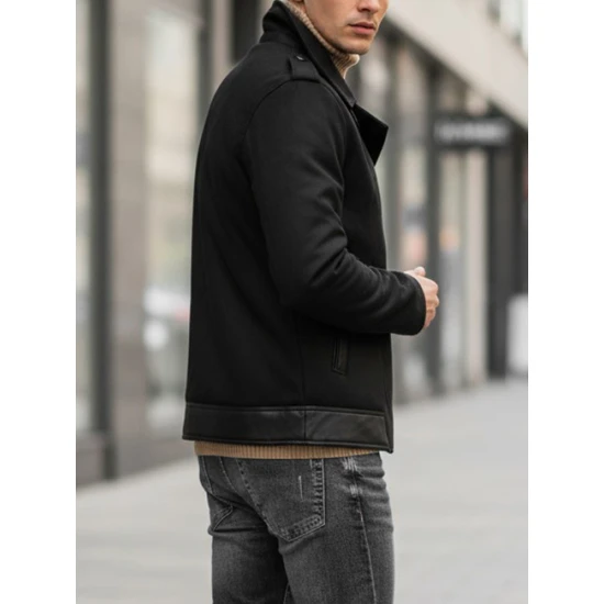 Vyriška žieminė juoda striukė City line