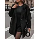 Moteriškas juodas paltas Rita