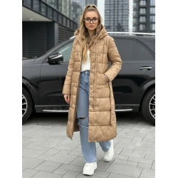 Moteriška žieminė šviesiai ruda striukė Elan