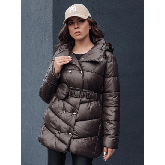 Moteriška tamsiai ruda striukė Bloom