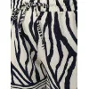 Женские белые/темно-синие шорты Zebra