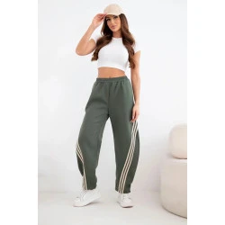 Moteriškos chaki laisvalaikio kelnės Sport