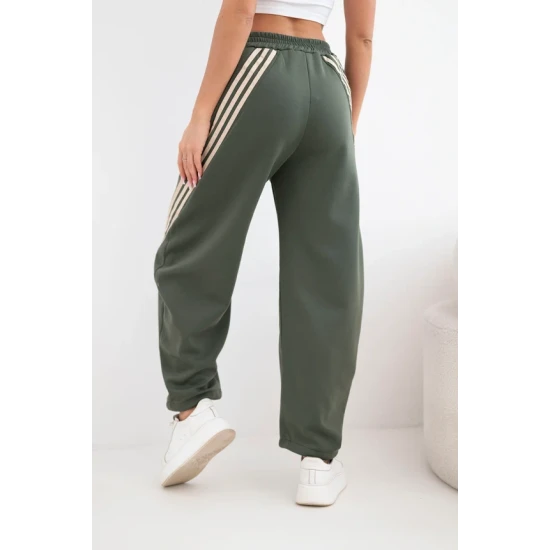 Moteriškos chaki laisvalaikio kelnės Sport Laisvalaikio kelnės