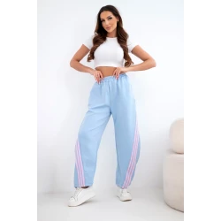 Moteriškos mėlynos laisvalaikio kelnės Sport