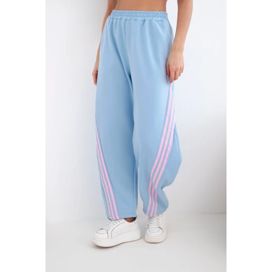 Moteriškos mėlynos laisvalaikio kelnės Sport Laisvalaikio kelnės