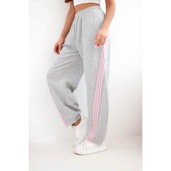 Moteriškos pilkos laisvalaikio kelnės Sport Laisvalaikio kelnės