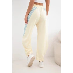 Moteriškos geltonos laisvalaikio kelnės Sport