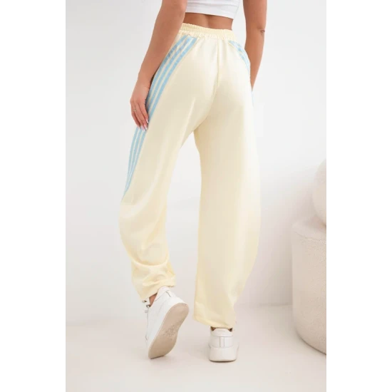 Moteriškos geltonos laisvalaikio kelnės Sport Laisvalaikio kelnės