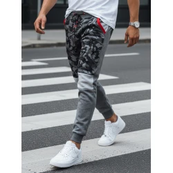 Vyriškos tamsiai pilkos laisvalaikio kelnės Army