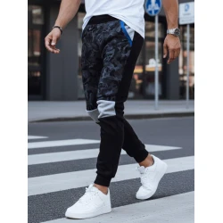 Vyriškos juodos laisvalaikio kelnės Army