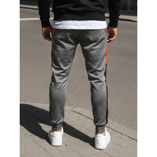 Vyriškos tamsiai pilkos spalvos kelnės Active Laisvalaikio kelnės