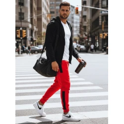 Vyriškos raudonos laisvalaikio kelnės Even