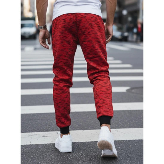 Vyriškos raudonos spalvos laisvalaikio kelnės Klorun Laisvalaikio kelnės