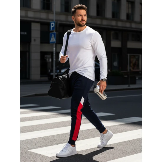 Vyriškos tamsiai mėlynos kelnės Valker Laisvalaikio kelnės