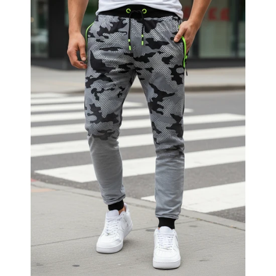 Vyriškos šviesiai pilkos laisvalaikio kelnės Enton Laisvalaikio kelnės