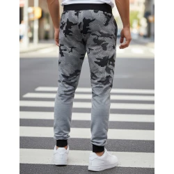 Vyriškos šviesiai pilkos laisvalaikio kelnės Enton