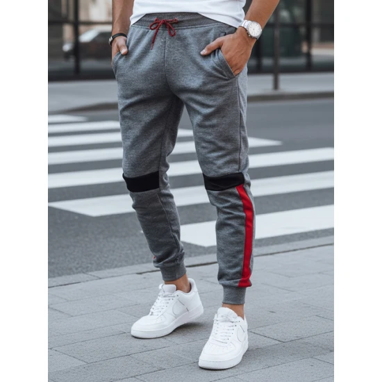 Vyriškos pilkos laisvalaikio kelnės Edma UX4449