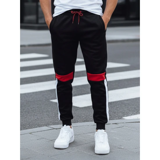 Vyriškos juodos laisvalaikio kelnės Edma UX4448