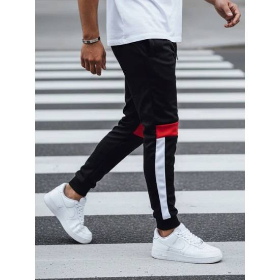 Vyriškos juodos laisvalaikio kelnės Edma UX4448