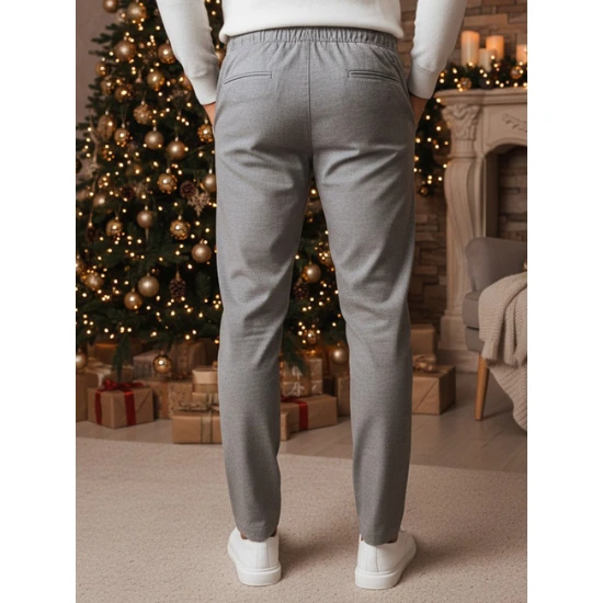 Vyriškos tamsiai pilkos kelnės Rio