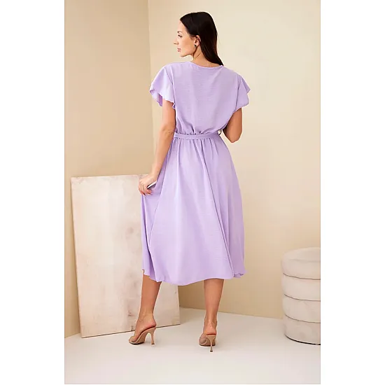 Moteriška šviesiai violetinė suknelė Larisa