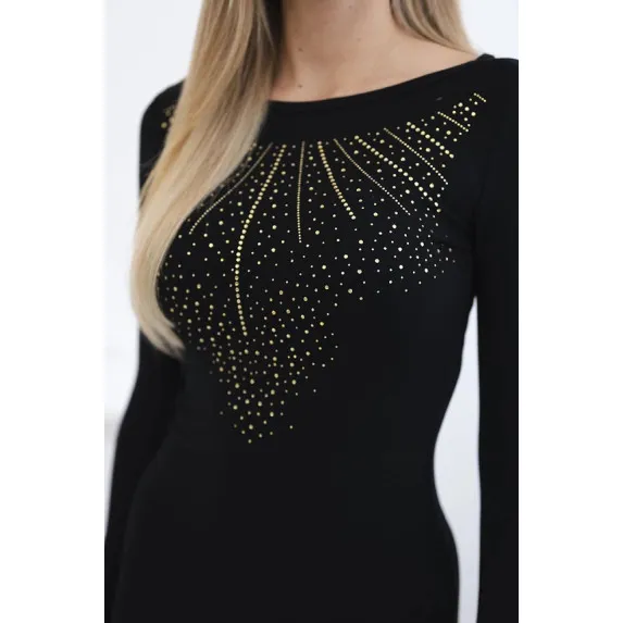 Czarna sukienka damska Gold