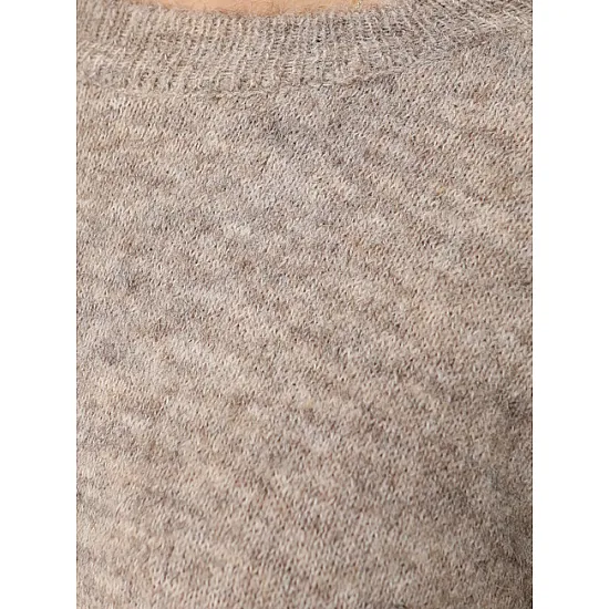 Women's Taupe Sweater by Slam