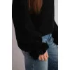 Moteriškas juodas megztinis Fango