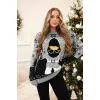 Women's grey Christmas jumper Santa