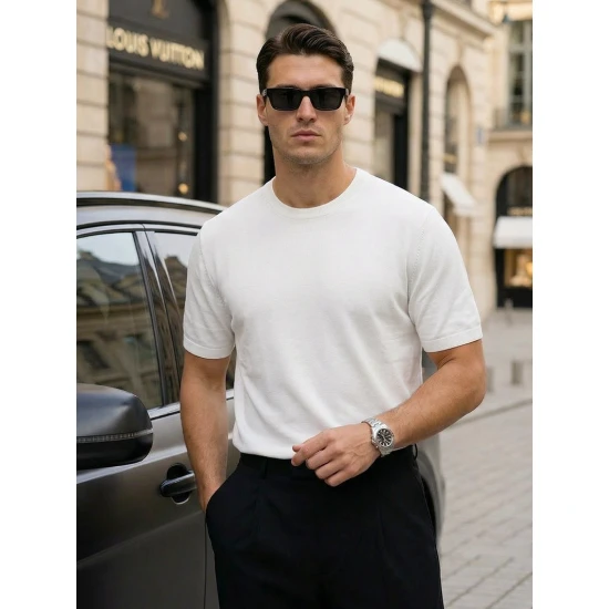 Vyriški balti marškinėliai Summer